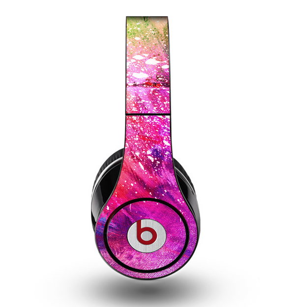 The Abstract Neon Paint Explosion Skin for the Original Beats by Dre Studio Headphones