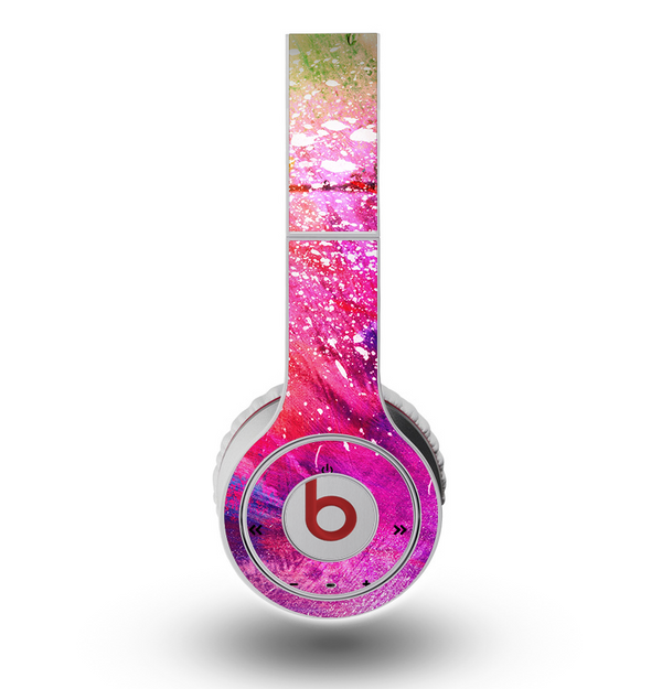 The Abstract Neon Paint Explosion Skin for the Original Beats by Dre Wireless Headphones