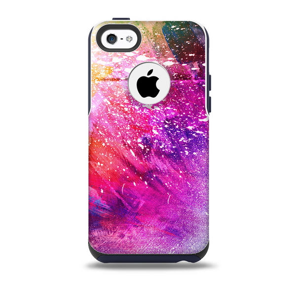 The Abstract Neon Paint Explosion Skin for the iPhone 5c OtterBox Commuter Case