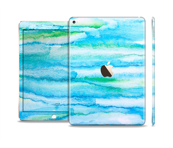 The Abstract Oil Painting Lines Skin Set for the Apple iPad Air 2