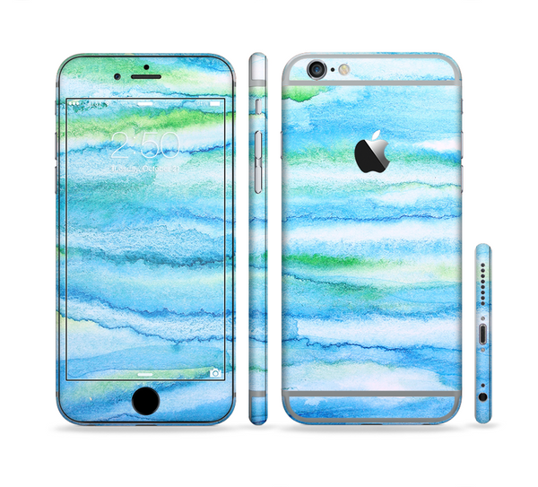 The Abstract Oil Painting Lines Sectioned Skin Series for the Apple iPhone 6