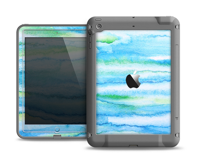 The Abstract Oil Painting Lines Apple iPad Mini LifeProof Fre Case Skin Set