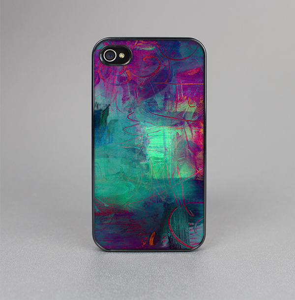 The Abstract Oil Painting V3 Skin-Sert for the Apple iPhone 4-4s Skin-Sert Case