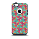 The Abstract Opened Green & Pink CubesSkin for the iPhone 5c OtterBox Commuter Case