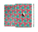 The Abstract Opened Green & Pink Cubes Full Body Skin Set for the Apple iPad Mini 3