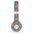 The Abstract Opened Green & Pink Cubes Skin for the Beats by Dre Solo 2 Headphones