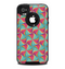 The Abstract Opened Green & Pink Cubes Skin for the iPhone 4-4s OtterBox Commuter Case