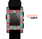 The Abstract Opened Green & Pink Cubes Skin for the Pebble SmartWatch