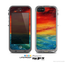 The Abstract Painted Sunset Skin for the Apple iPhone 5c LifeProof Case
