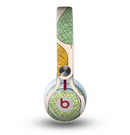 The Abstract Pastel Lined-Leaves Skin for the Beats by Dre Mixr Headphones