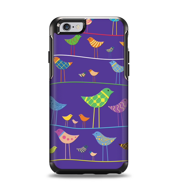 The Abstract Pattern-Filled Birds Apple iPhone 6 Otterbox Symmetry Case Skin Set