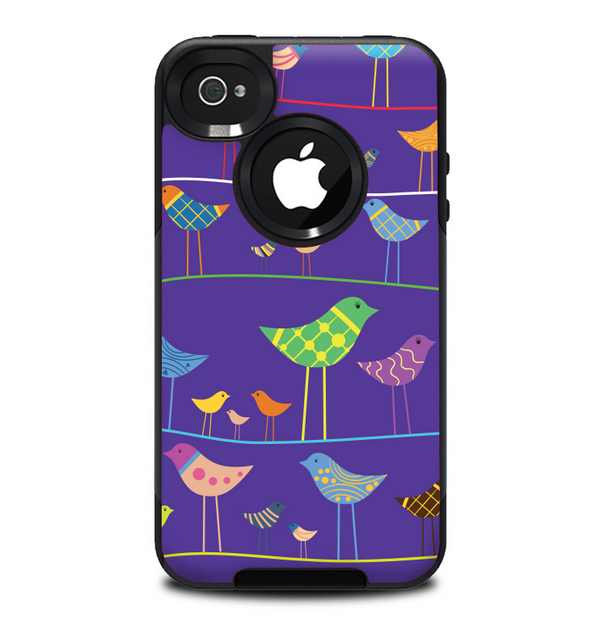 The Abstract Pattern-Filled Birds Skin for the iPhone 4-4s OtterBox Commuter Case