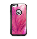 The Abstract Pink Flowing Feather Apple iPhone 6 Plus Otterbox Commuter Case Skin Set