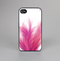 The Abstract Pink Flowing Feather Skin-Sert for the Apple iPhone 4-4s Skin-Sert Case