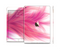 The Abstract Pink Flowing Feather Skin Set for the Apple iPad Pro