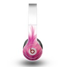 The Abstract Pink Flowing Feather Skin for the Beats by Dre Original Solo-Solo HD Headphones