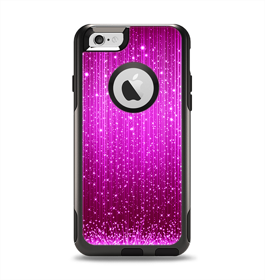 The Abstract Pink Neon Rain Curtain Apple iPhone 6 Otterbox Commuter Case Skin Set
