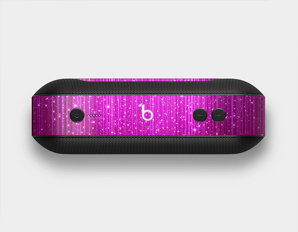 The Abstract Pink Neon Rain Curtain Skin Set for the Beats Pill Plus