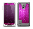 The Abstract Pink Neon Rain Curtain Skin for the Samsung Galaxy S5 frē LifeProof Case