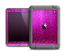The Abstract Pink Neon Rain Curtain Apple iPad Mini LifeProof Fre Case Skin Set