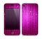 The Abstract Pink Neon Rain Curtain Skin for the Apple iPhone 4-4s