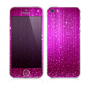 The Abstract Pink Neon Rain Curtain Skin for the Apple iPhone 5s