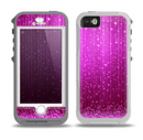 The Abstract Pink Neon Rain Curtain Skin for the iPhone 5-5s OtterBox Preserver WaterProof Case