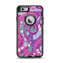 The Abstract Pink & Purple Vector Swirled Pattern Apple iPhone 6 Otterbox Defender Case Skin Set