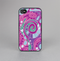 The Abstract Pink & Purple Vector Swirled Pattern Skin-Sert for the Apple iPhone 4-4s Skin-Sert Case