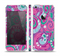 The Abstract Pink & Purple Vector Swirled Pattern Skin Set for the Apple iPhone 5