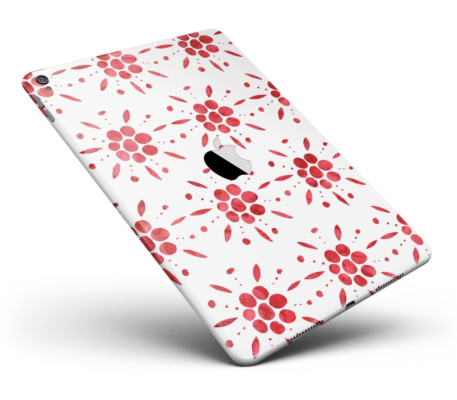 The Abstract Red Flower Pedals Full Body Skin for the iPad Pro (12.9 ...
