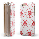 The Abstract Red Flower Pedals iPhone 6/6s or 6/6s Plus 2-Piece Hybrid INK-Fuzed Case