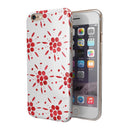 The Abstract Red Flower Pedals iPhone 6/6s or 6/6s Plus 2-Piece Hybrid INK-Fuzed Case