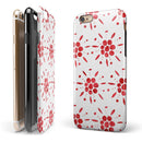 The Abstract Red Flower Pedals iPhone 6/6s or 6/6s Plus 2-Piece Hybrid INK-Fuzed Case