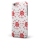 The Abstract Red Flower Pedals iPhone 6/6s or 6/6s Plus 2-Piece Hybrid INK-Fuzed Case