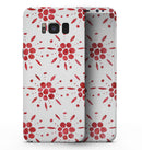 The Abstract Red Flower Pedals - Samsung Galaxy S8 Full-Body Skin Kit