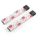 The Abstract Red Flower Pedals - Premium Decal Protective Skin-Wrap Sticker compatible with the Juul Labs vaping device
