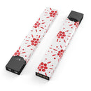 The Abstract Red Flower Pedals - Premium Decal Protective Skin-Wrap Sticker compatible with the Juul Labs vaping device