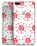 The Abstract Red Flower Pedals - Skin-kit for the iPhone 8 or 8 Plus