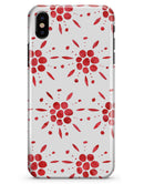 The Abstract Red Flower Pedals - iPhone X Clipit Case