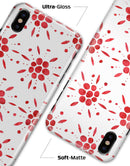The Abstract Red Flower Pedals - iPhone X Clipit Case