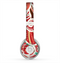 The Abstract Red & Green Vector Pattern Skin for the Beats by Dre Solo 2 Headphones