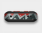 The Abstract Red, Grey and White ZigZag Pattern Skin Set for the Beats Pill Plus