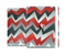 The Abstract Red, Grey and White ZigZag Pattern Skin Set for the Apple iPad Pro