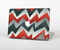 The Abstract Red, Grey and White ZigZag Pattern Skin for the Apple MacBook Pro 15"