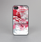 The Abstract Red, Pink and White Paint Splatter Skin-Sert for the Apple iPhone 4-4s Skin-Sert Case