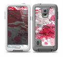 The Abstract Red, Pink and White Paint Splatter Skin Samsung Galaxy S5 frē LifeProof Case