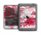 The Abstract Red, Pink and White Paint Splatter Apple iPad Air LifeProof Nuud Case Skin Set