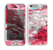 The Abstract Red, Pink and White Paint Splatter Skin for the Apple iPhone 5c