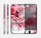 The Abstract Red, Pink and White Paint Splatter Skin for the Apple iPhone 6